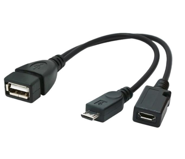 GEMBIRD KABEL USB MICRO AF-BM+(F) USB 2.0 OTG 15CM A-OTG-AFBM-04 - 339019 - zdjęcie